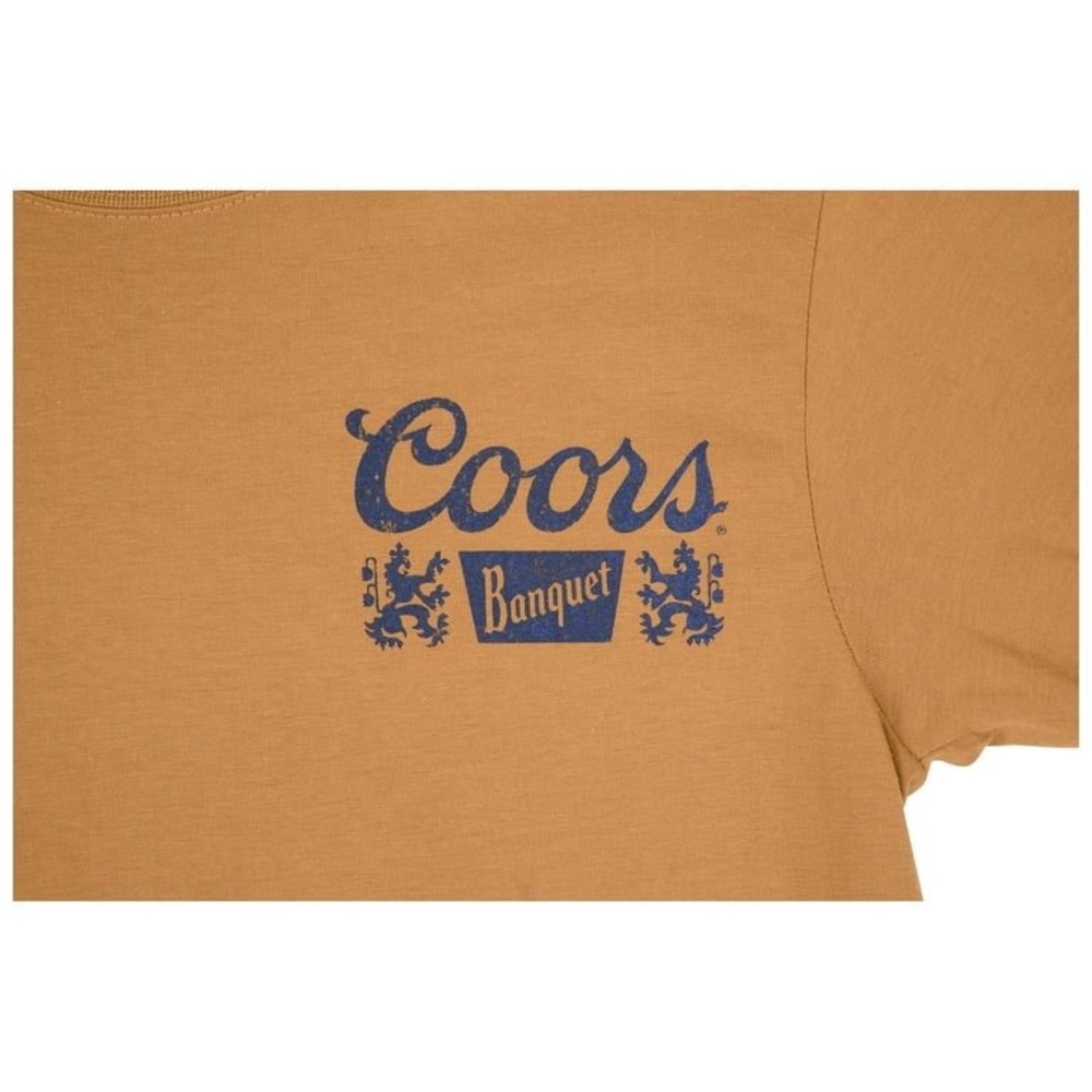 (CL) Coors‎ Banquet Beer Cowboy Graphic Tee Mustard Gold XL Western Horse Shirt - Picture 4 of 11